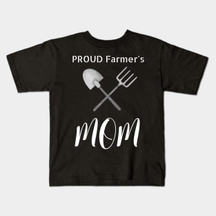 Proud Farmer's Mom Kids T-Shirt